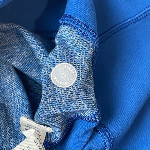 Lululemon Barre Pulse Pant Limitless Blue Reversible Slub Denim Size 12 Like New - Picture 16 of 16